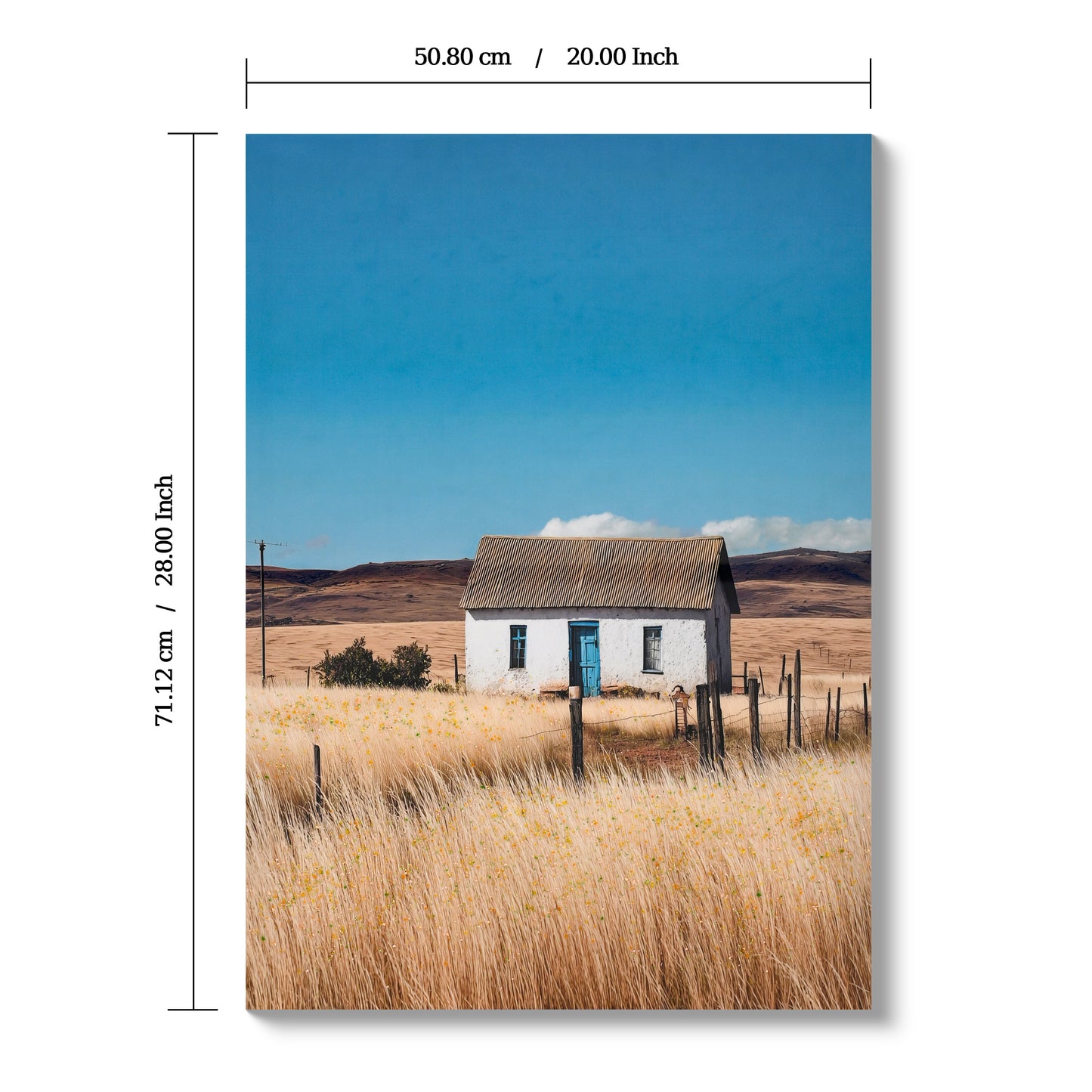 Canvas wall art farmhouse style in office decor