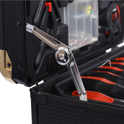 969pcs Home Repair Tool Set Kit for Men, Toolbox Storage Case with 4 Drawers, General Household Tool Kit with Rolling Tool Box, Tool Set Kit for Maintenance, Garden, Homeowner, Handyman -Black image 8