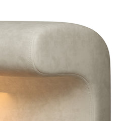 Luxury Entryway Bench Leather Ottoman with LED Sensor Light