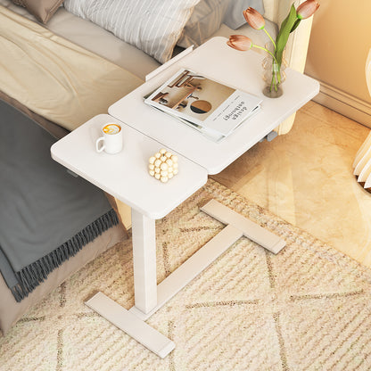 Mobile Adiustable Standing Desk, White image 2