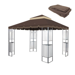 10x10 Ft Outdoor Patio Gazebo Replacement Canopy - Perfect Red Cover