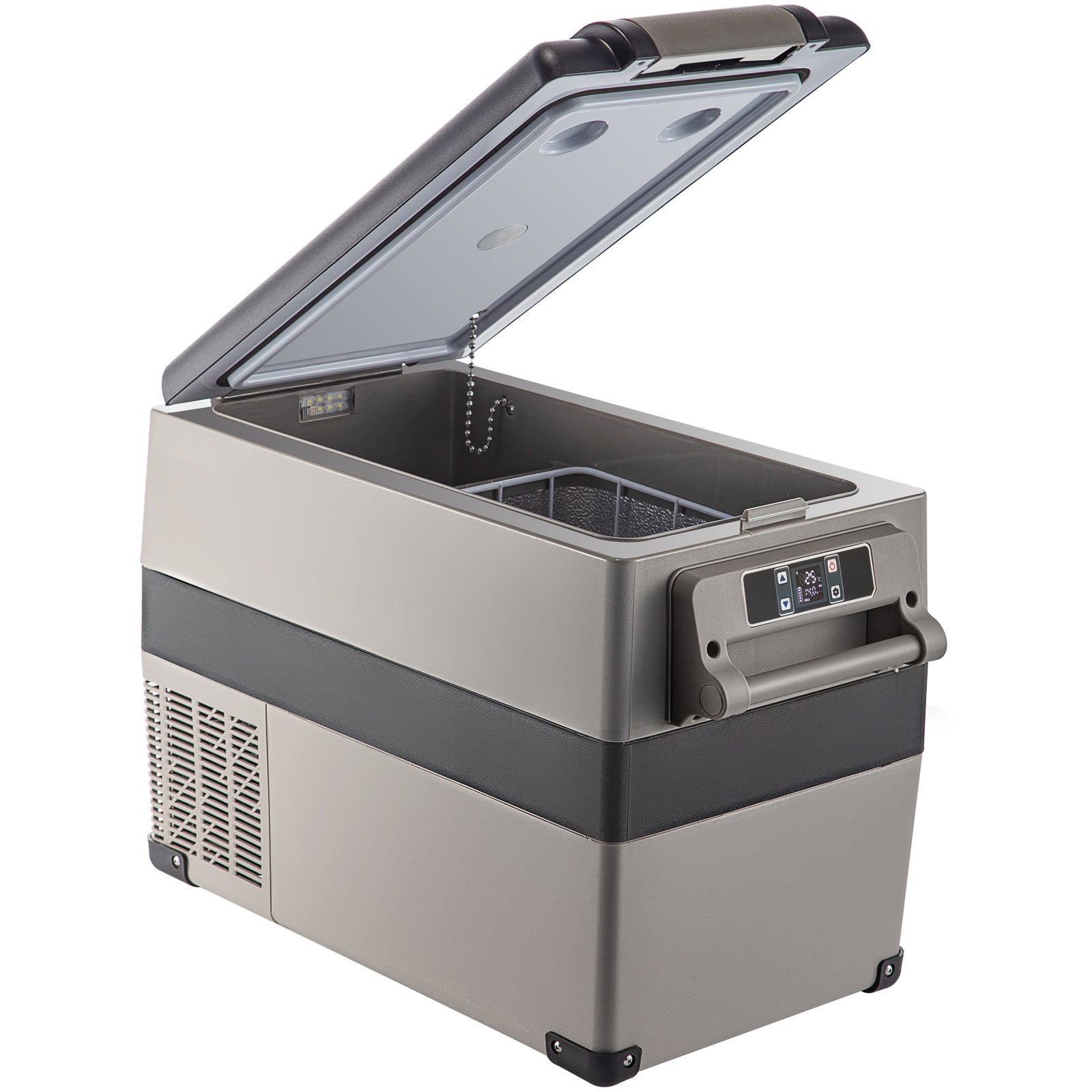 12 Volt Refrigerator, 48 Quart (45L) Fast Cooling Portable Freezer with App Control (-4℉~68℉), Car Fridge with 12/24v DC & 110-240v AC for Travel, Truck, Camping and Home Use, Black image 1