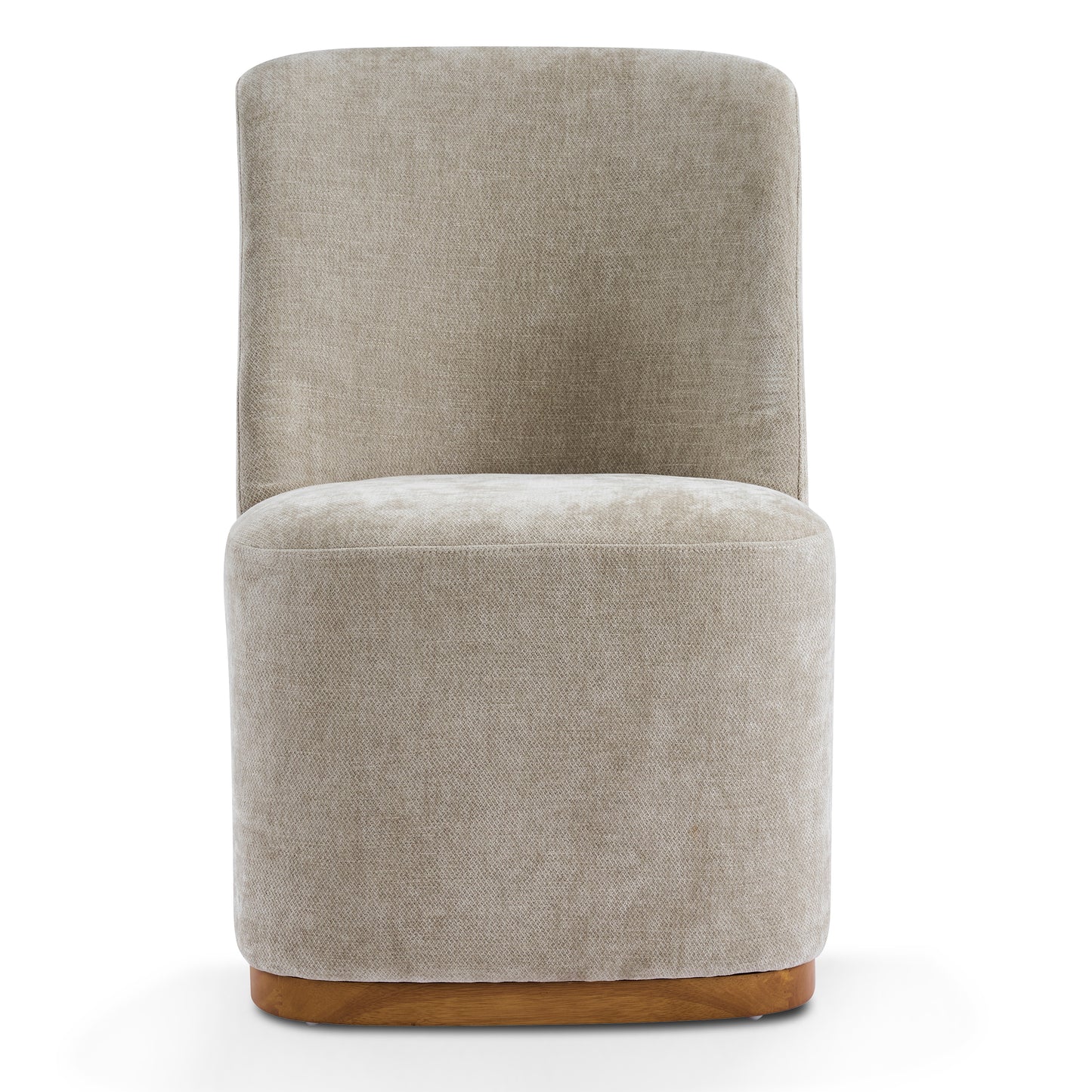 Indoor Dining Chair Set of 2, Modern Upholstered Fabric Chair with Sturdy Rubber Wood Frame, 300lbs Capacity, Creamy Oatmeal Design, Comfortable Seating for Dining Room/Living Area image 7
