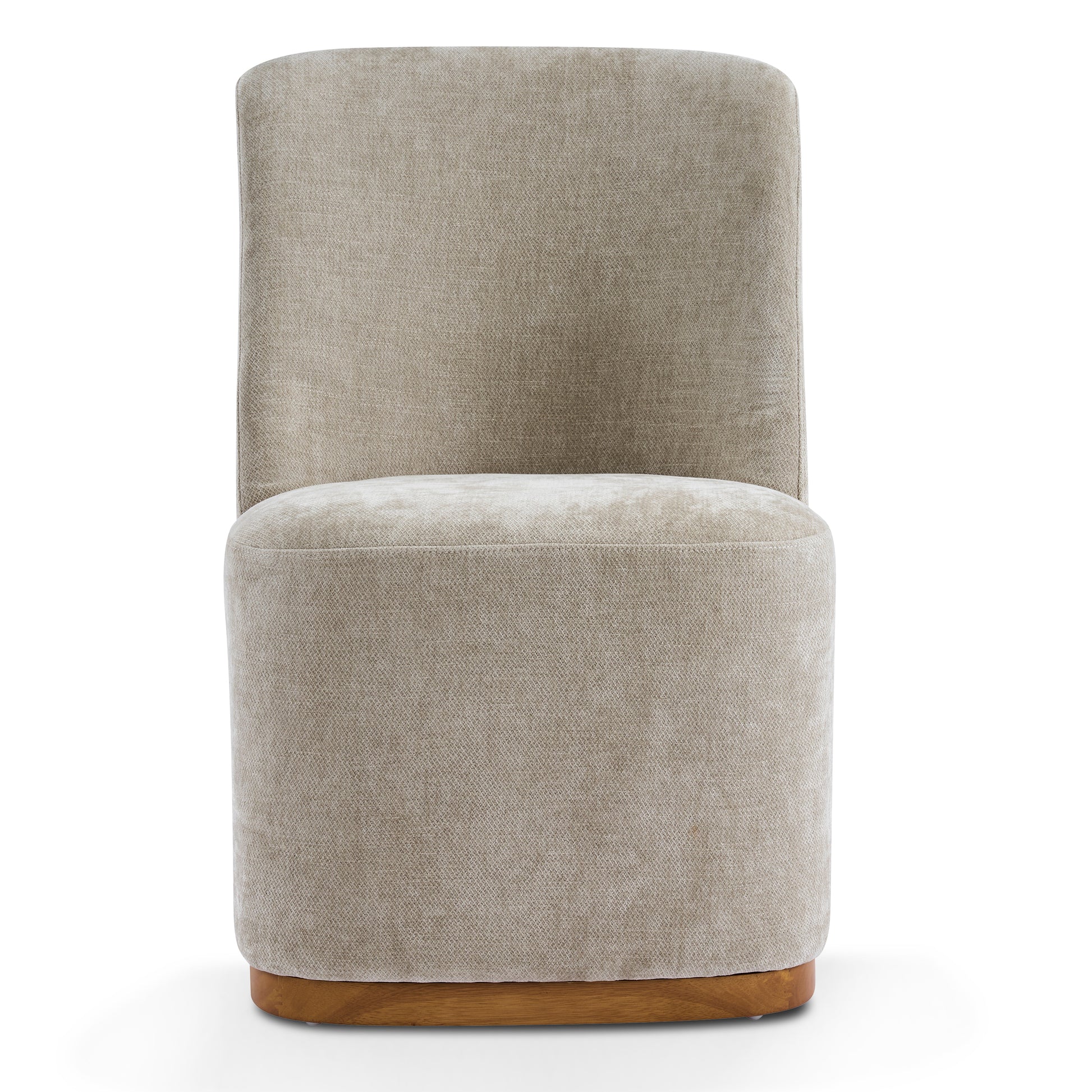 Indoor Dining Chair Set of 2, Modern Upholstered Fabric Chair with Sturdy Rubber Wood Frame, 300lbs Capacity, Creamy Oatmeal Design, Comfortable Seating for Dining Room/Living Area image 7