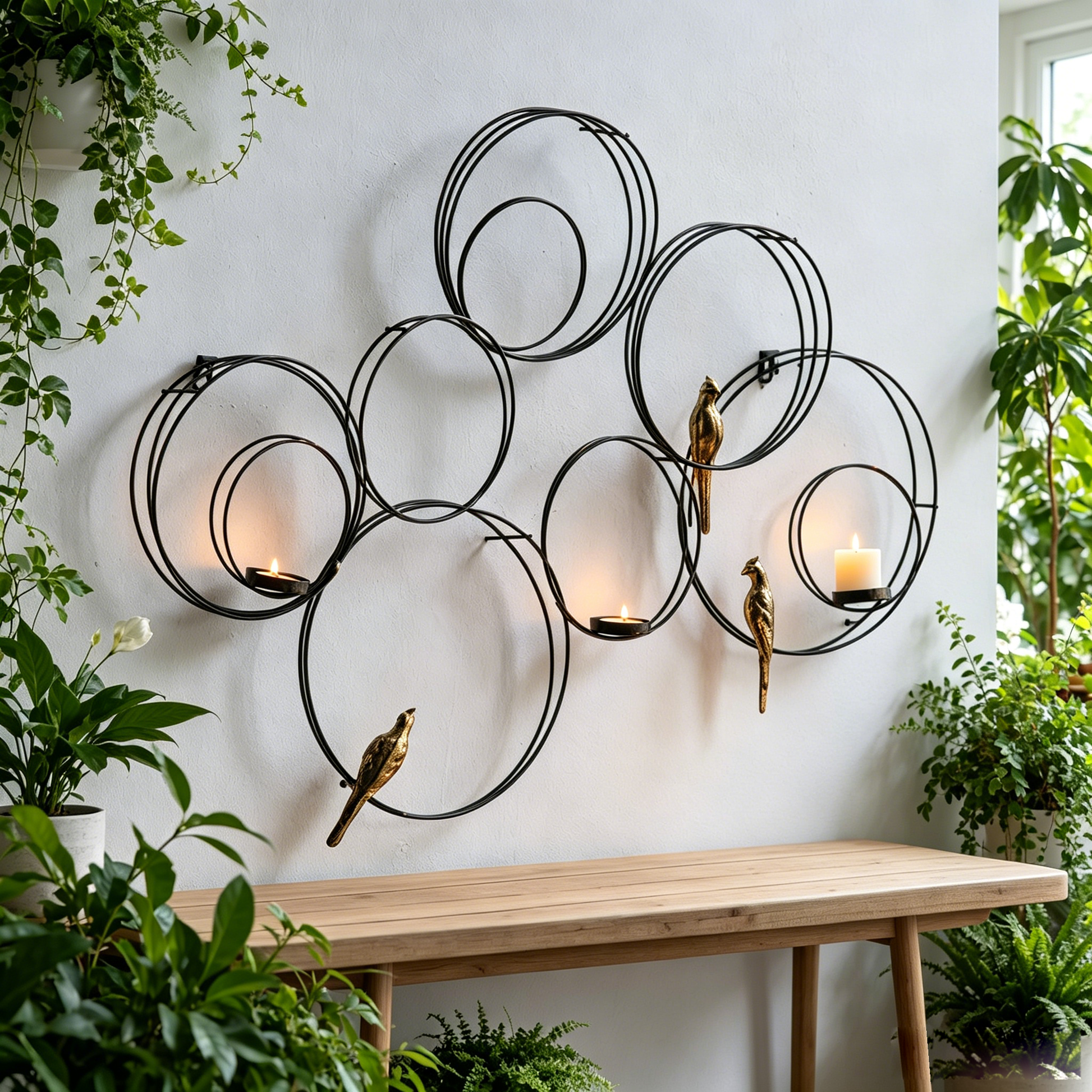 31.5x2.5x21.5" Banyan Birds Wall Accent image 1