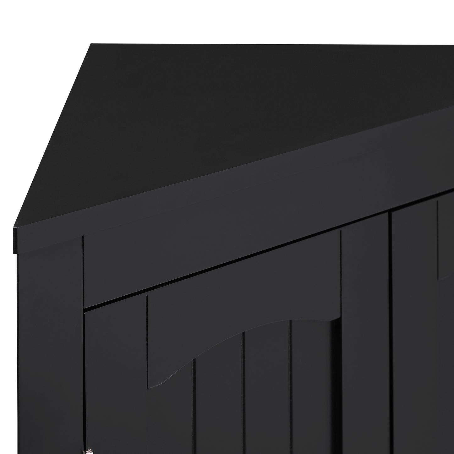 sideboard cabinet,corner cabinet,Bathroom Floor Corner Cabinet with Doors and Shelves, Kitchen, Living Room,Free Standing Storage Cabinet for Bathroom image 8