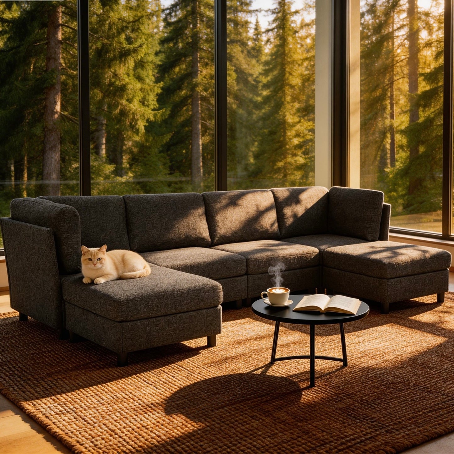 Modern Modular Corner Sofa - Freely Configurable with image 7