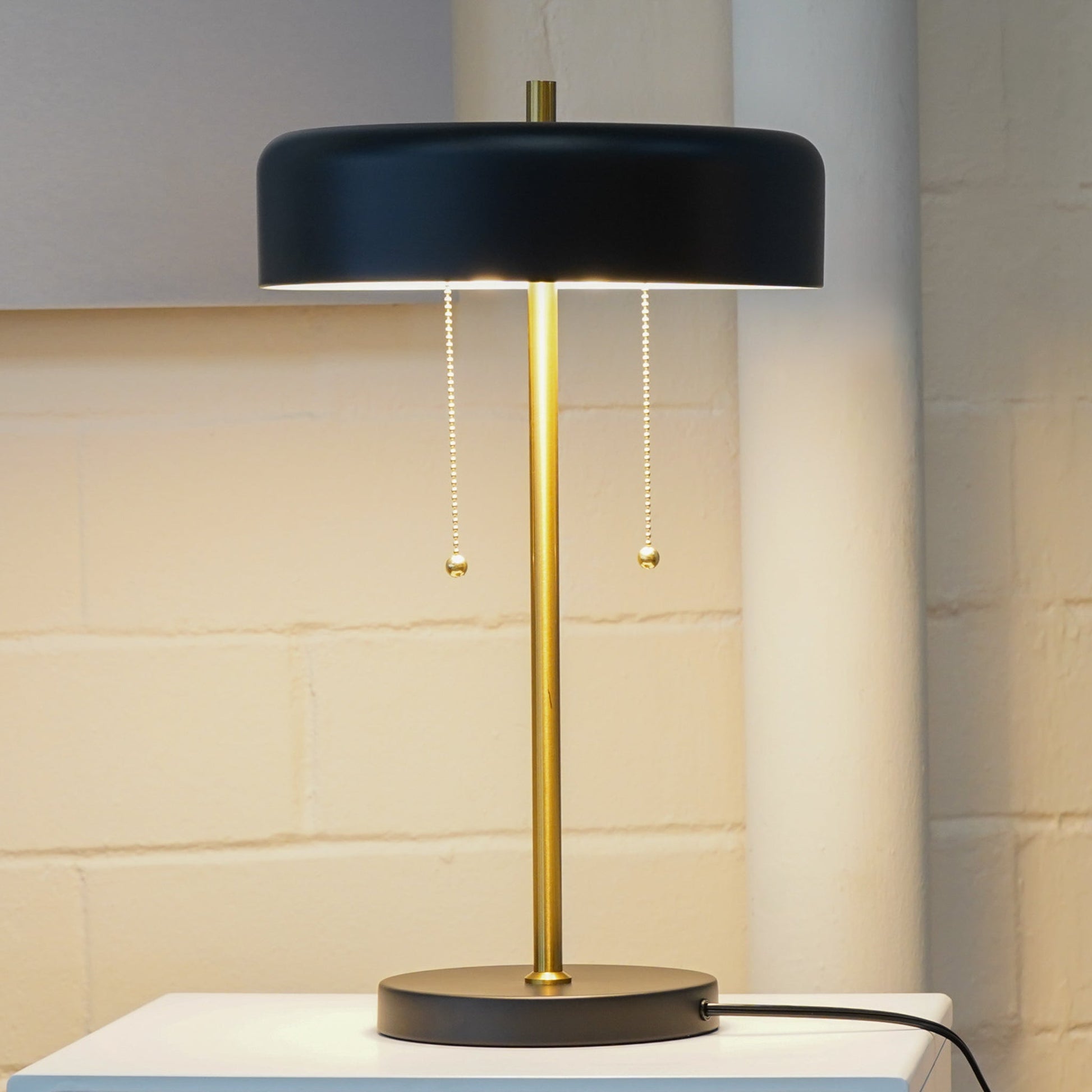 Bedroom Table Lamp Nordic Home Creative Romantic Warm Study Room Desk Bedside Lamp, Obni Table Lamp with Black outer and White inner 110~120V image 2