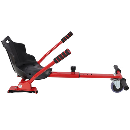 Hoverboard Seat Attachment Go-Kart,Fits 6.5" 8"10" Hoverboards,Sturdy Adjustable Off-Road Frame,Hover Cart for Family Fun,not include Hoverboard,Red image 3