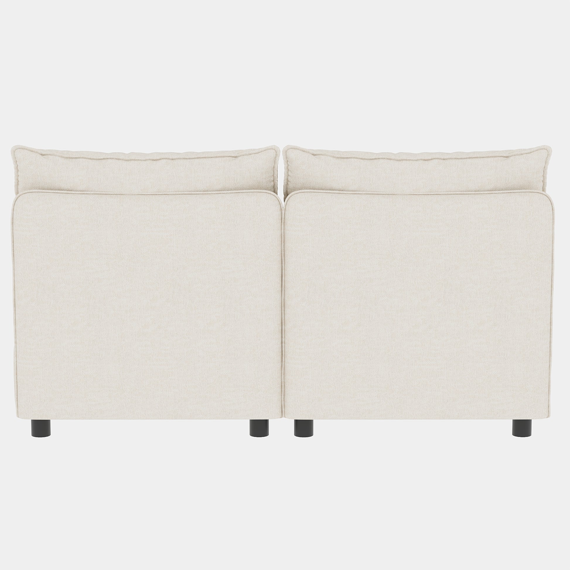 Armless Seat for Modular Sectional Sofa, Convertible Sofa Seat With Storage, Sleeper Sectional Sofa Set, Fabric Flexible Modular Combinations for Living Room(2PCS) image 4