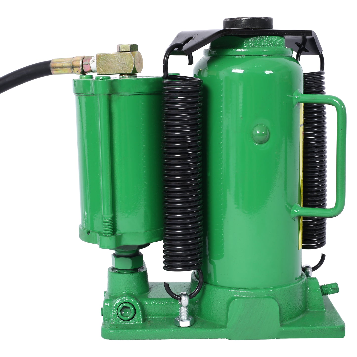 Air Hydraulic Bottle Jack, 12 Ton/24000 LBS All Welded Bottle Jack, 9.8-19.3 inch Lifting Range, Manual Handle and Air Pump, for Car, Pickup, Truck, RV, Auto Repair, Industrial Engineering,Green image 5