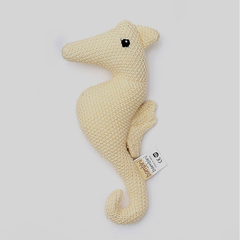 100% Handmade Cotton knitted Soft Seahorse Plush Toy