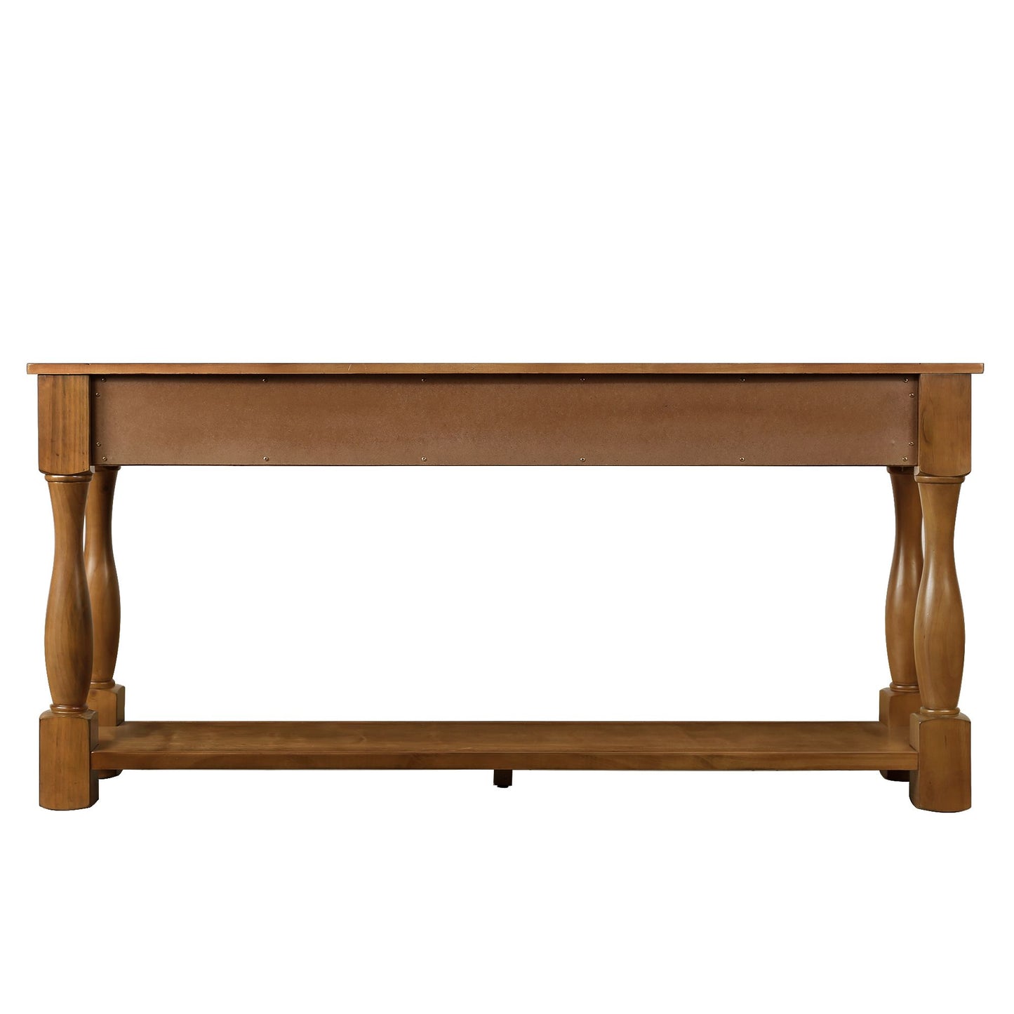 Wood console table with 3 drawers - lifestyle image