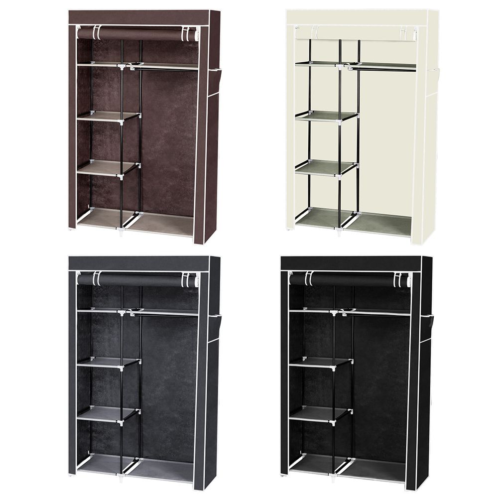 64-inch tall portable wardrobe for small rooms and dorms