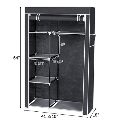 Easy assembly portable wardrobe organizer - no tools required