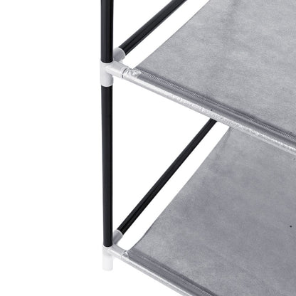 Water-proof fabric tiers on portable closet organizer