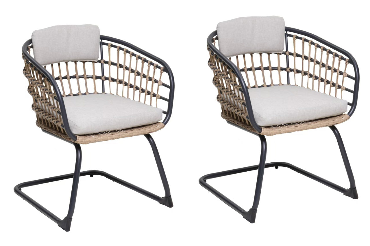 Wicker Dining Chair-SET OF 2 is designed to elevate your patio, balcony, or garden space into a cozy, stylish spot for relaxation and connection. image 7