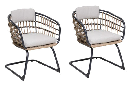 Wicker Dining Chair-SET OF 2 is designed to elevate your patio, balcony, or garden space into a cozy, stylish spot for relaxation and connection. image 7