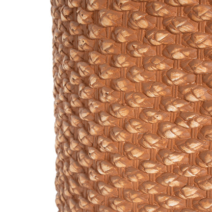 Evie Outdoor Patio Round MGO Side Table, Brown image 12