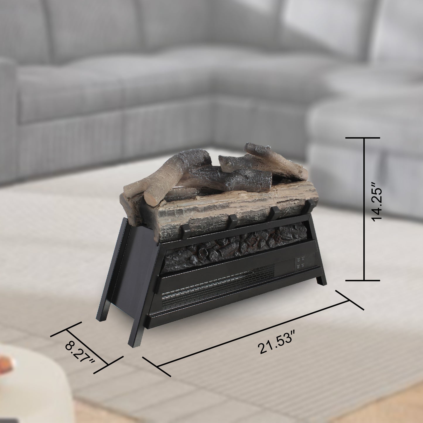 23 inch Electric Fireplace 3D Log set insert, Infrared Fireplace Heater for Indoor image 7