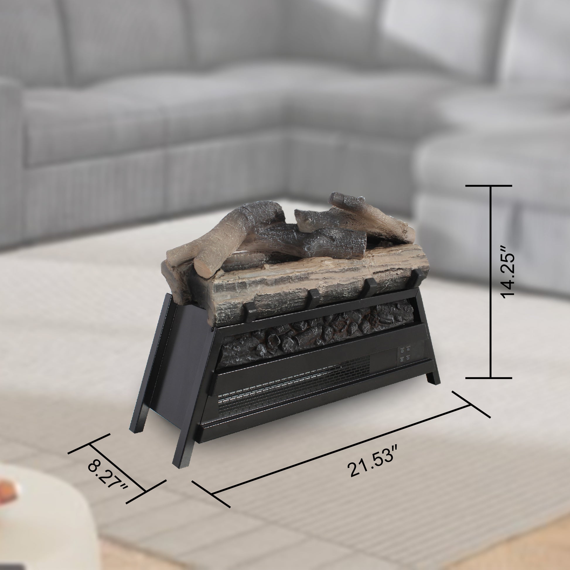23 inch Electric Fireplace 3D Log set insert, Infrared Fireplace Heater for Indoor image 7