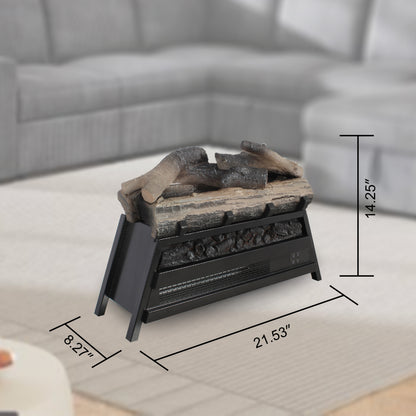 23 inch Electric Fireplace 3D Log set insert, Infrared Fireplace Heater for Indoor image 7