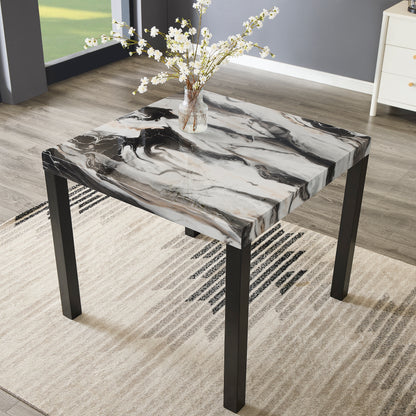 Cavira Modern Faux Marble Counter Height Dining Table image 2