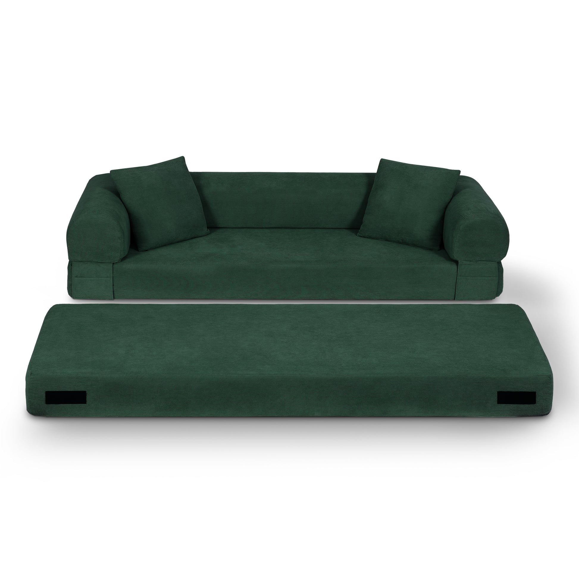 Convertible Sofa Bed Couch,80 Inch Boneless Couches for Living Room,Folding Sleeper Sofa Bed Queen with Storage,Corduroy Flod Out Couch Compressed Couch in a Box image 5