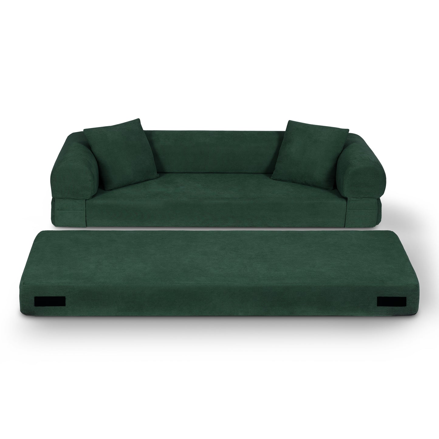 Convertible Sofa Bed Couch,80 Inch Boneless Couches for Living Room,Folding Sleeper Sofa Bed Queen with Storage,Corduroy Flod Out Couch Compressed Couch in a Box image 5