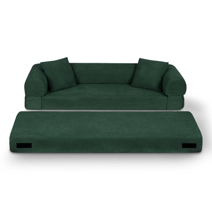 Convertible Sofa Bed Couch,80 Inch Boneless Couches for Living Room,Folding Sleeper Sofa Bed Queen with Storage,Corduroy Flod Out Couch Compressed Couch in a Box image 5