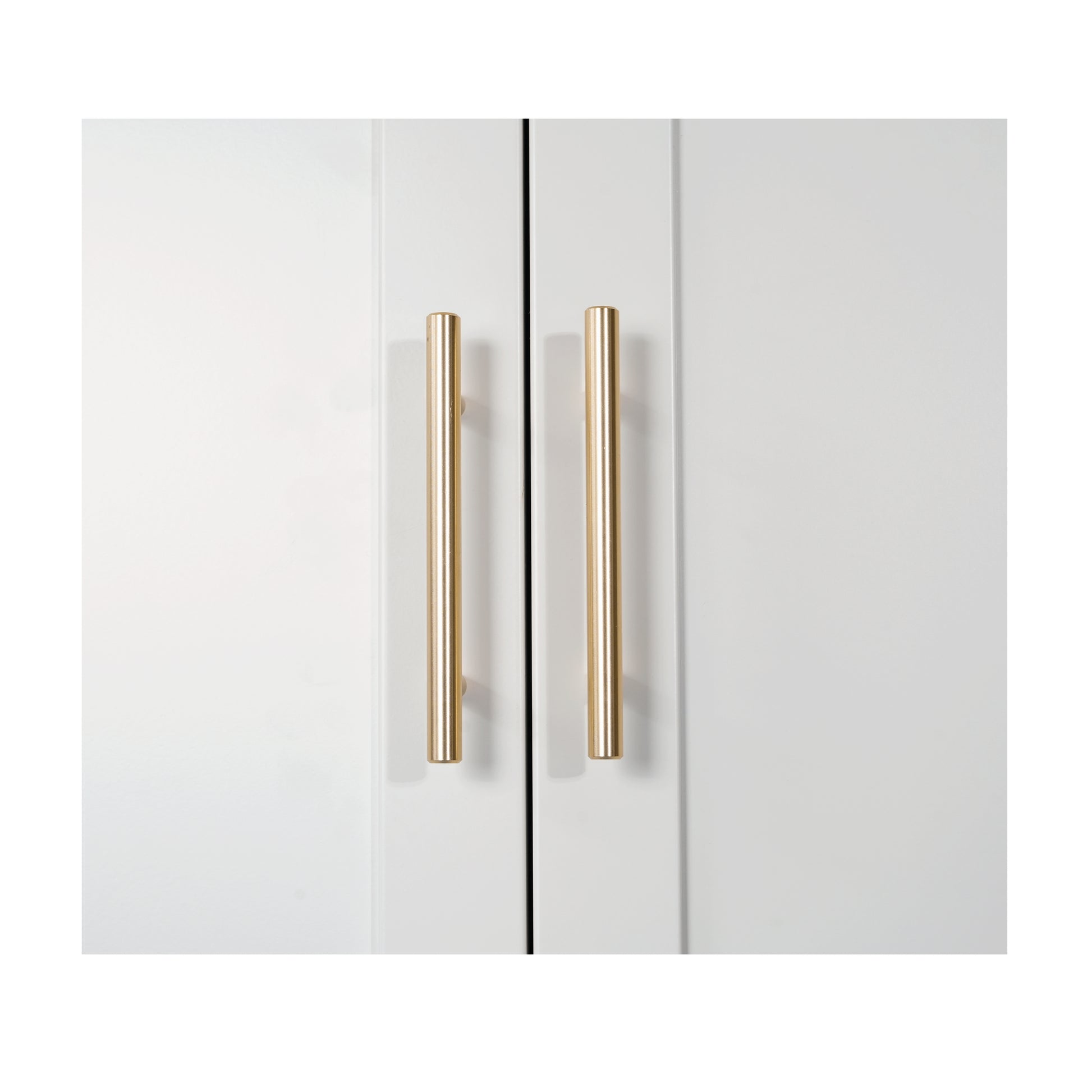 71'' 2 Shapely Doors Cabinet, Metal Storage Cabinet with Doors and Adjustable Shelves, for Bedroom, Living Room, Kitchen(White) image 2