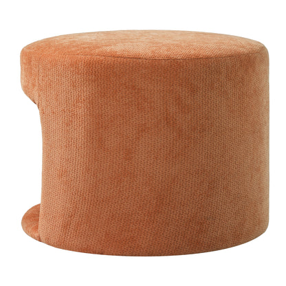 Orange Pet Friendly Ottoman with Removable Pet Cushion, Hidden Pet Nook, Acacia Wood Legs, 220 lbs Capacity, Upholstered Footrest Stool for Living Room image 9