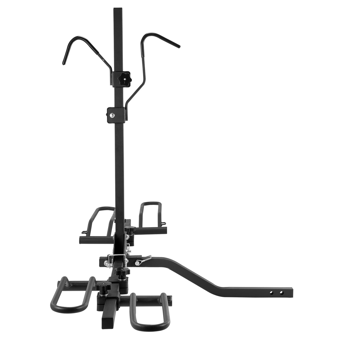 Hitch Mount Bike Rack, 2-Bike Platform Style, 80 LBS Max Capacity Bike Rack Hitch for 1.25-/2-inch Receiver, Titling and Folding Bike Carrier with Tires up to 2.4" Wide, for Car, SUV, Truck, RV image 1