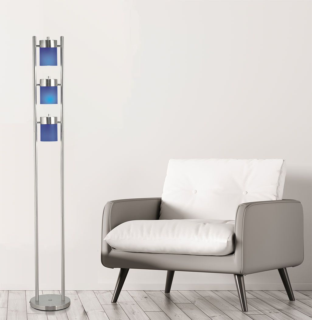 65"H 3-BLUE-HEAD WITH TWO WAY ADJUSTABLE FLOOR LAMP (1 PC/CTN/1.10 Cu Ft/12.32 G.W. lbs) image 4