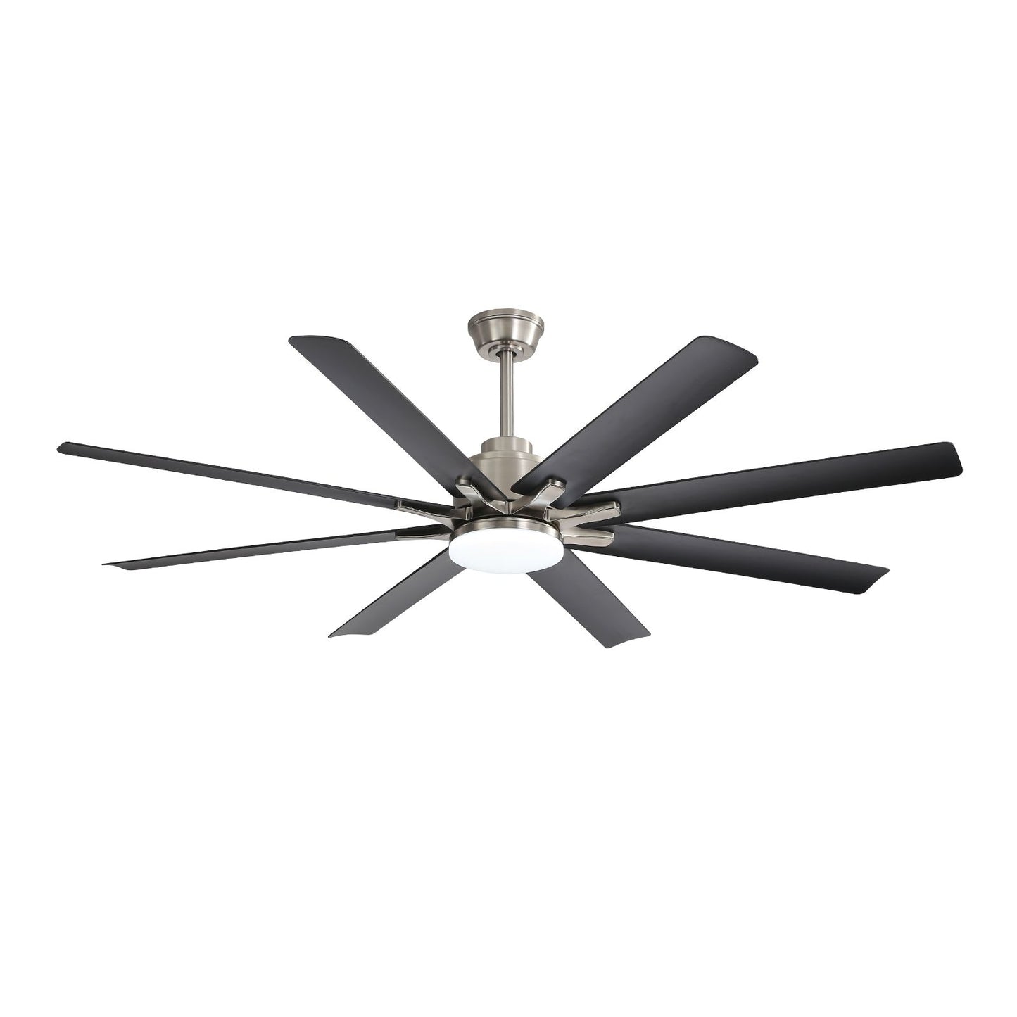 66 Inch Large Ceiling Fan With Dimmable Led Light 8 ABS Blades Smart Remote Control Reversible DC Motor For Living Room image 2