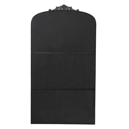 Black arched mirror packaging and hardware
