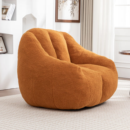 Bean Bag Chair with Filler, Bean Bag Sofa with Tufted Soft Stuffed Filling, Fluffy and Lazy Sofa, Comfy Cozy BeanBag Chairs with Memory Foam for Dorm, Apartment, Living Room image 4