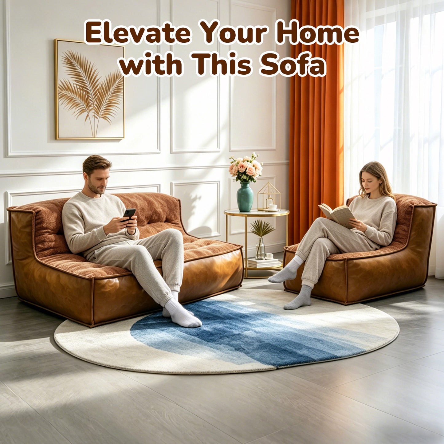 Elegant Single-Seater Armchair with Sculptural Backrest and Integrated Side Table for Enhanced Living Room Comfort and Style image 5