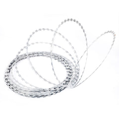 Razor Wires Razor Barbed Wire 246ft,5 Coils 49 ft Razor Wire Fencing Razor Fence Non-Rusting Razor Ribbon Barbed Wire Razor Wire Fence Rolls Razor Useful Protection for Garden