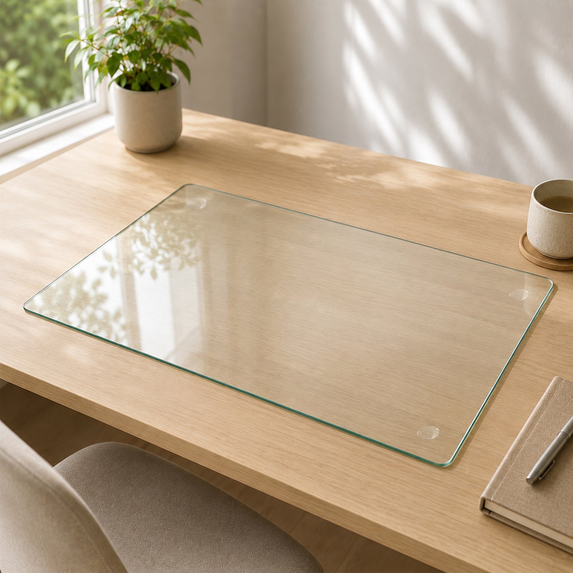 CLEAR Tempered glass table mat 20X32 INCH image 1
