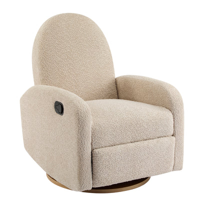 360 Swivel and Glider Recliner Chair-Almond image 5