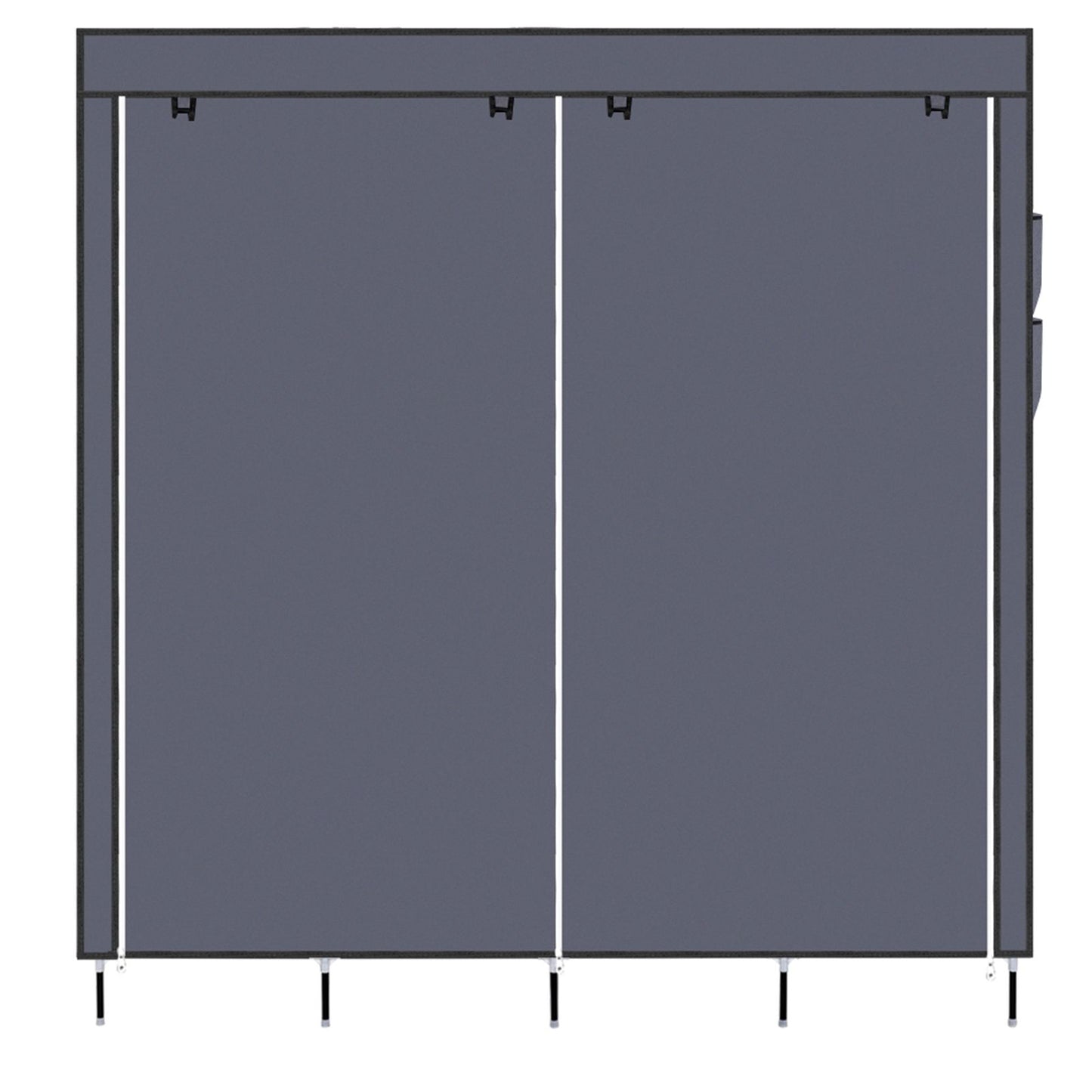 Portable wardrobe in small bedroom setting - lifestyle