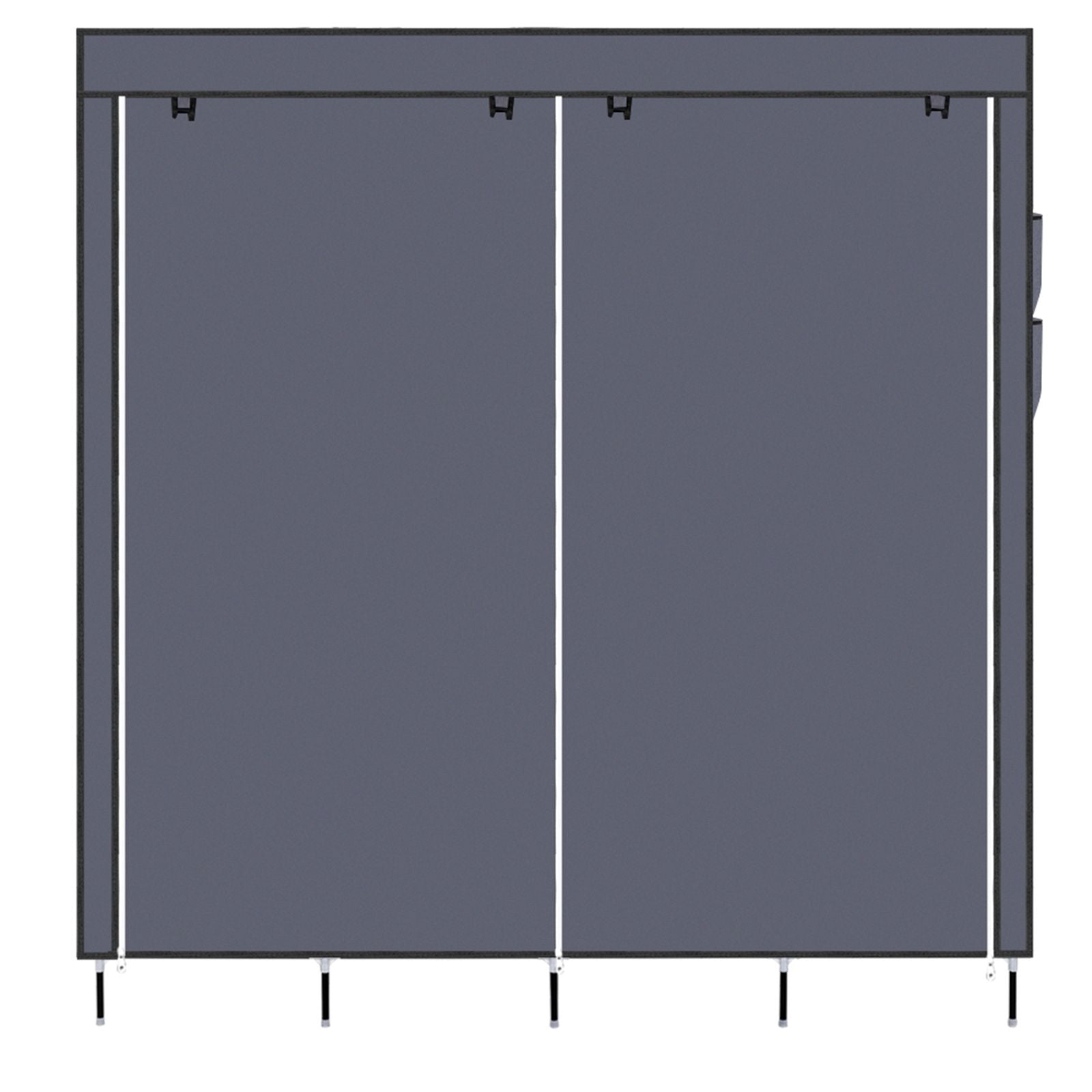 Portable wardrobe in small bedroom setting - lifestyle