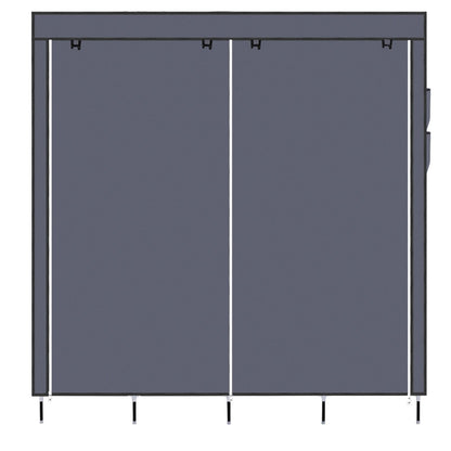 Portable wardrobe in small bedroom setting - lifestyle