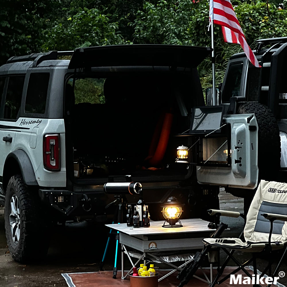 Tailgate Table Rear Foldable Cargo Shelf Aluminum Alloy Storage Shelf MOLLE Panel for Ford Bronco 2021-2026 image 10