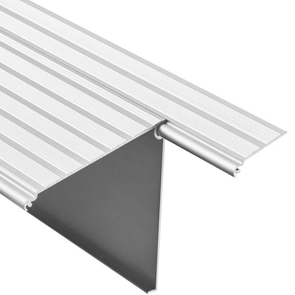 Door Threshold Ramp, 4 inch Rise, Aluminum Alloy Threshold Ramp Rated 800 lbs Load Capacity, Handicap Ramps for Home Steps for Wheelchair, Scooters, Power Chairs, Walkers, Bicycle, Tricycle image 2