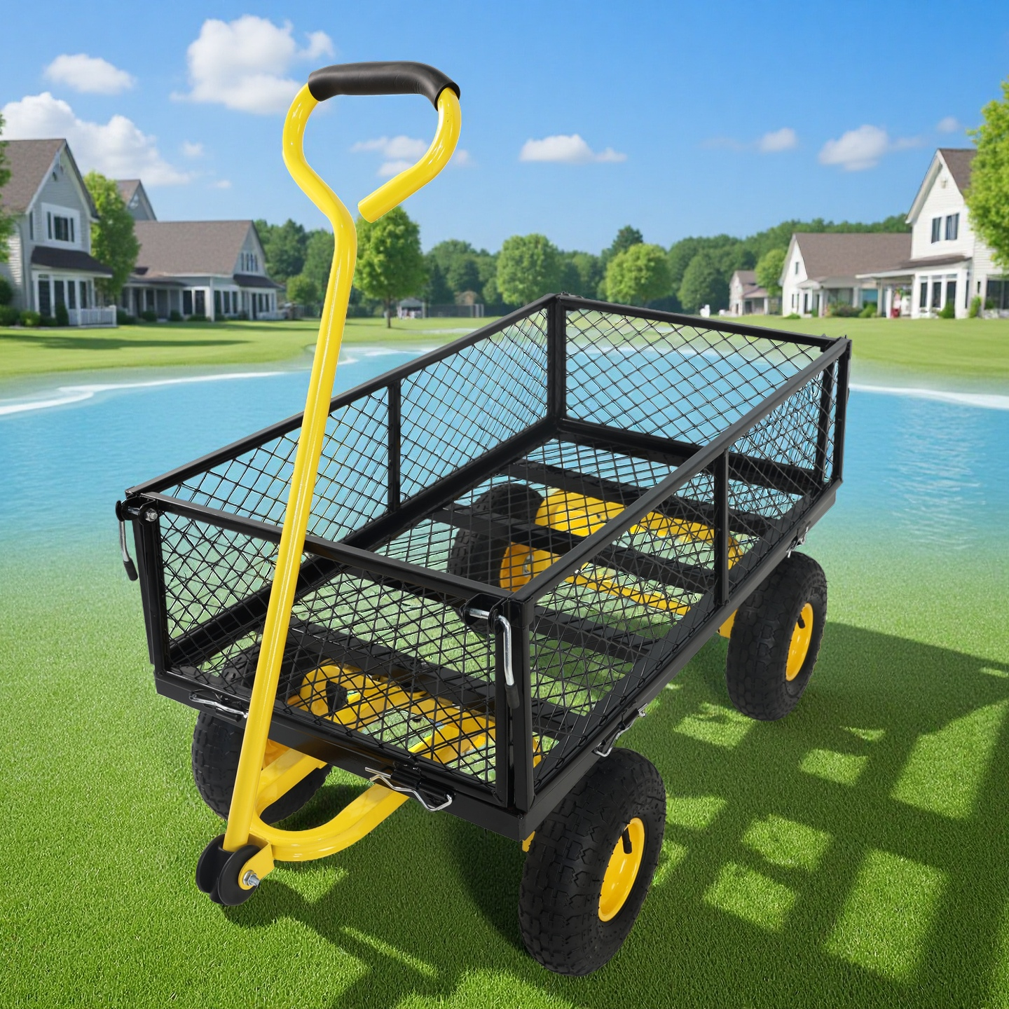Wagon Cart Garden cart trucks make it easier to transport firewood image 1