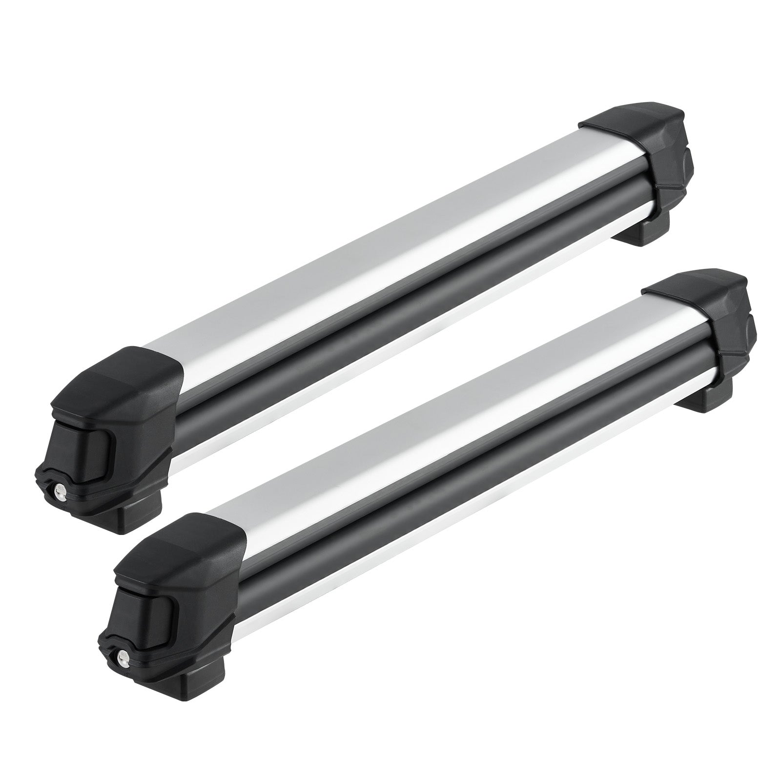 Ski & Snowboard Roof Rack, Carry up to 6 Pairs of Skis or 4 Snowboards, 2 PCS Aluminum Universal Car Roof Rack with Lock & Rubber Padding, Carrier for Fishing Rod, Fit Most Slotted Crossbars image 6