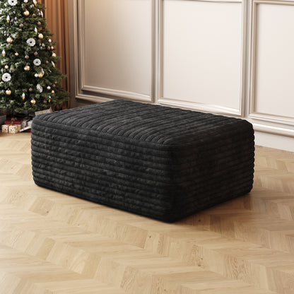 Corduroy ottoman alternative angle