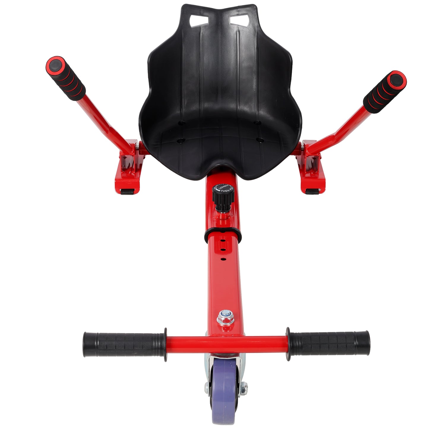 Hoverboard Seat Attachment Go-Kart,Fits 6.5" 8"10" Hoverboards,Sturdy Adjustable Off-Road Frame,Hover Cart for Family Fun,not include Hoverboard,Red image 6
